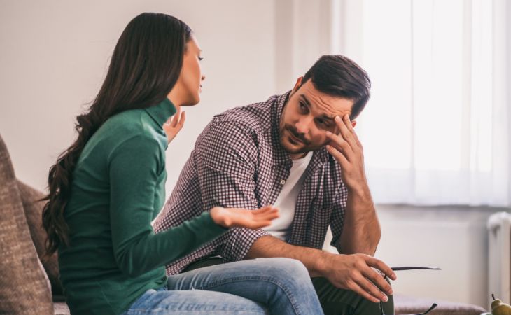 What to do if you feel lonely in marriage: Couple talking about their problems