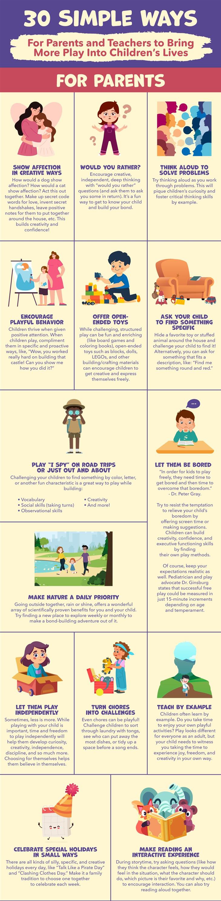 30 Ways to Bring More Play to Children's Lives