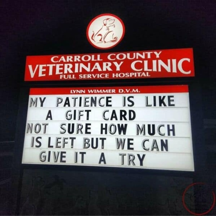 Funniest Vet Signs 