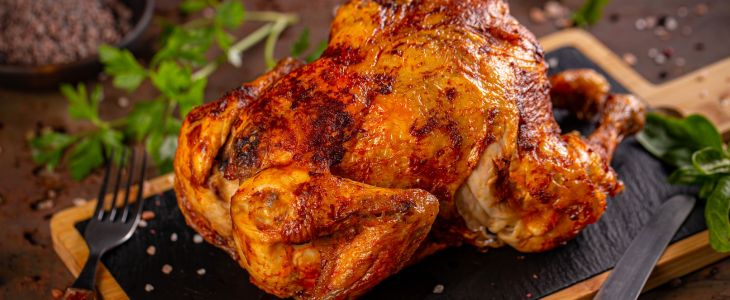Things you shouldn’t put in an oil-free frying pot: Whole chicken
