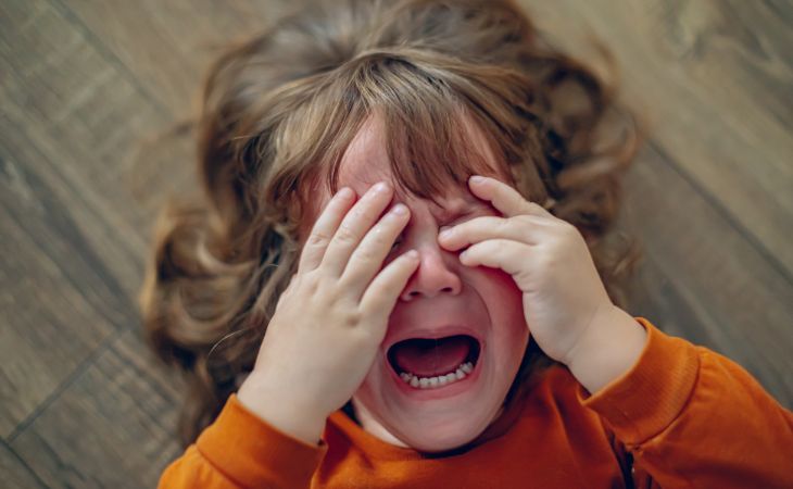 How to stop a child from whining: crying girl