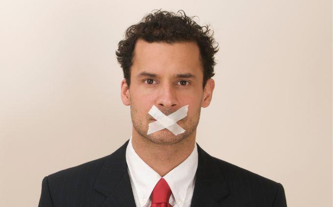 What is your communication style: a man with glue on the mouth