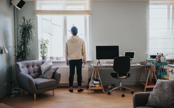 What emotional plant are you: a woman standing alone in her home