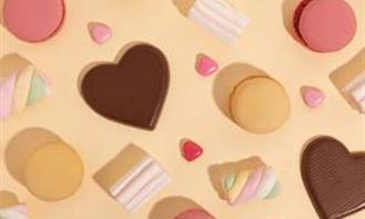 Find the differences: chocolates and hearts