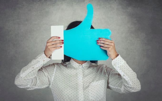 Which social network is suitable for your personality: a man with Lake in front of the face