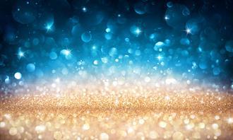 Do you fall in love quickly?  Blue and gold abstract painting