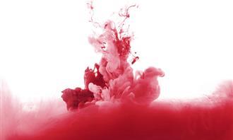 Do you fall in love quickly?  Red -colored abstract painting