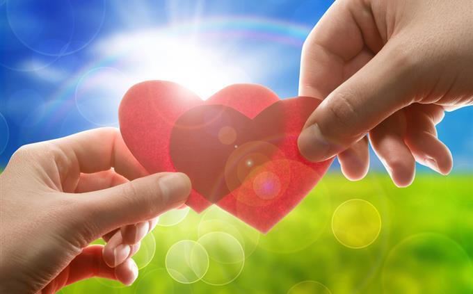 Do you fall in love quickly? Two hearts overlap