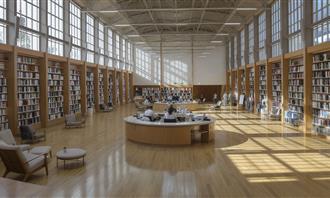 Artificial Intelligence Photo Test: Library