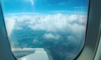 Artificial Intelligence Photo Test: A plane window