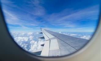 Artificial Intelligence Photo Test: A plane window
