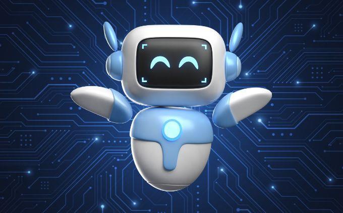 Artificial Intelligence Photo Test: Happy Robot