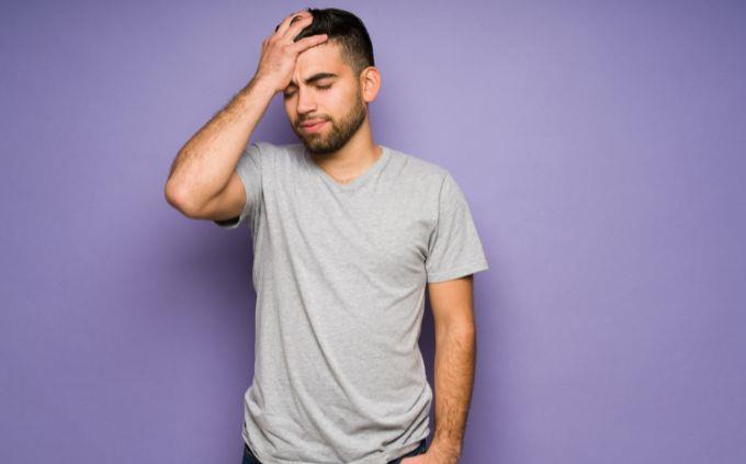 Hard trivia: a man in the head with the palm