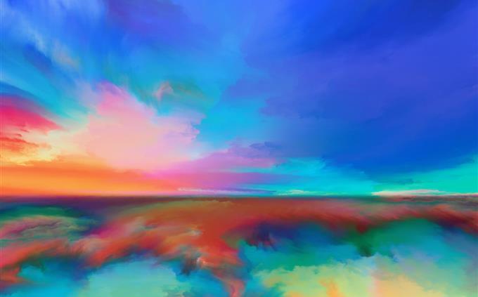 Personality and colors test: abstract painting