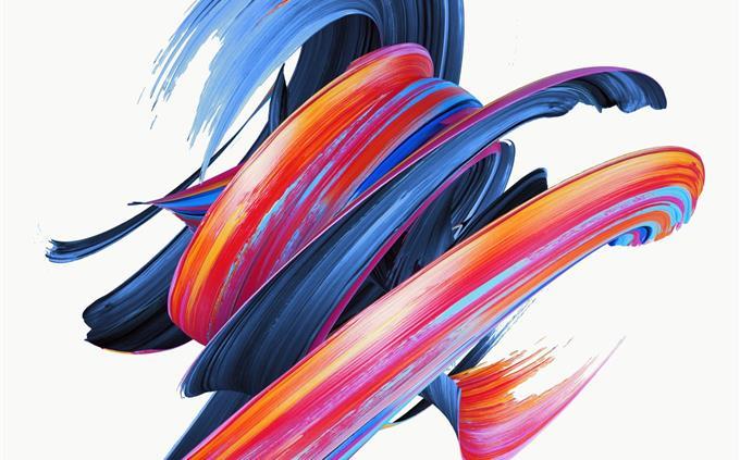 Personality and colors test: abstract painting