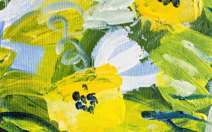 Personality and colors test: abstract painting