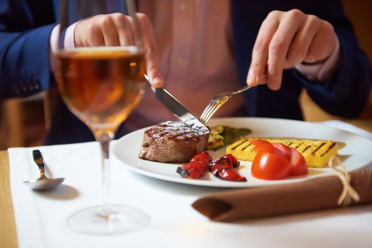 salmon or beef iron content