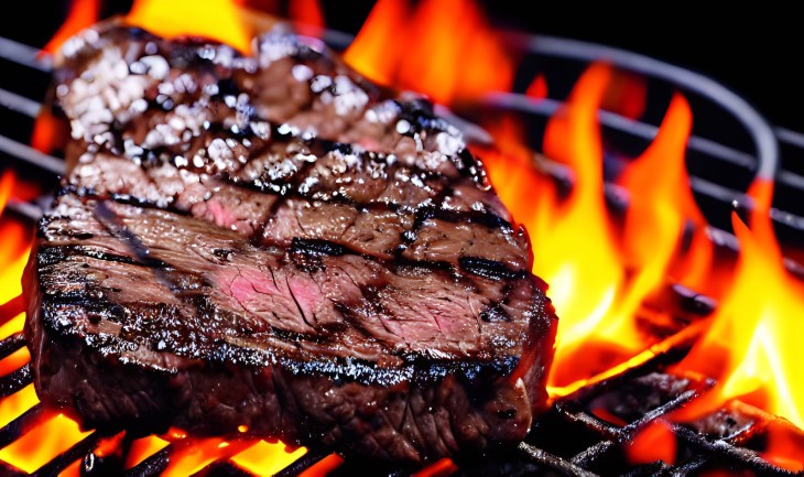 salmon or beef iron content