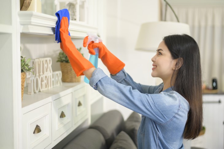 disinfect house after flu