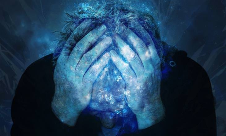 The risk of consuming aspartame: a man holding his head and appearing to be in pain