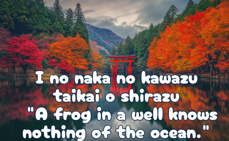 Wise Japanese Proverb