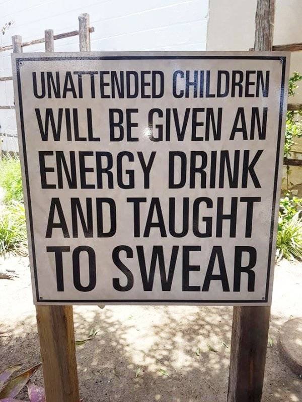 funny warning signs