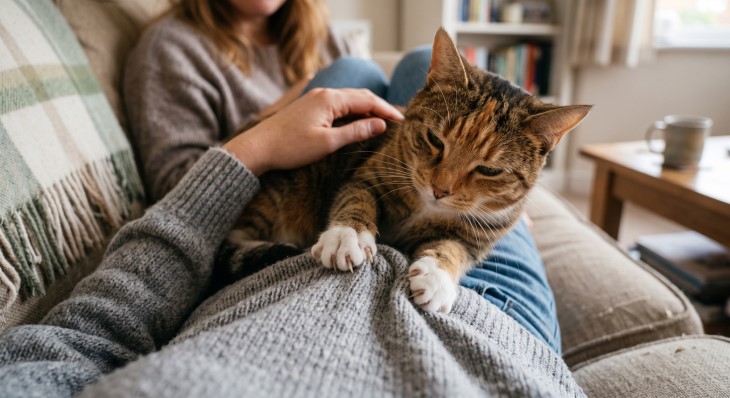 signs your cat is happy