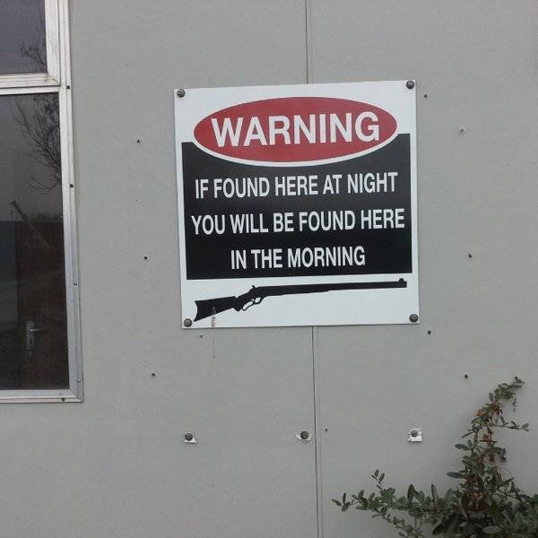 funny warning signs