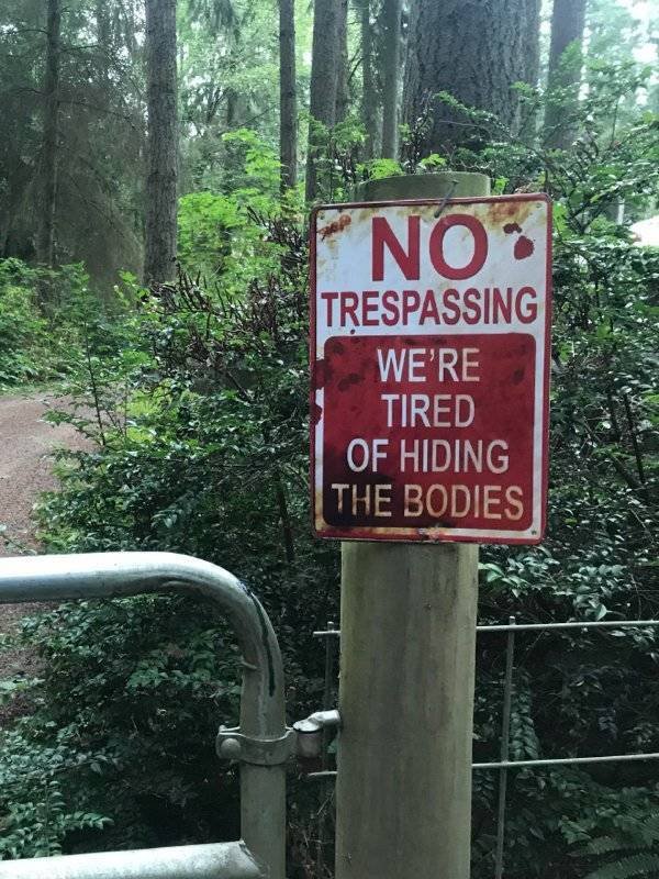 funny warning signs