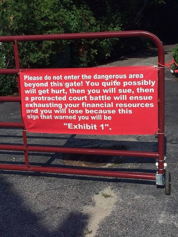 funny warning signs
