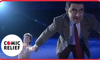 Who Knew Mr. Bean Was So Good at Ice Skating!