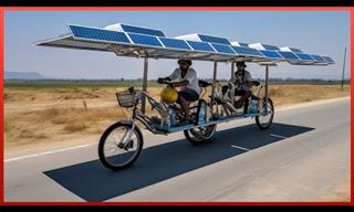 Scrap Turned Into Solar-Powered Seven-Seater Vehicle!