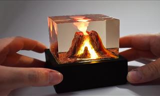 Fun and Easy Project To Make An Active Volcano Resin Lamp