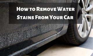How to Get Rid of Water Stains on Your Car