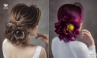 This Hairstylist’s Works Are Like Flowers in Bloom