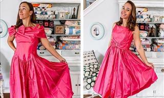 15 Dowdy Dresses Transformed Into Cute Wearable Garments