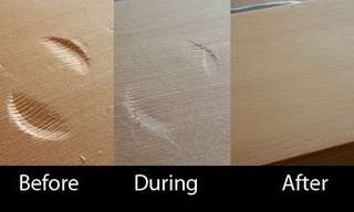 DIY: Fix Dents in Wooden Furniture