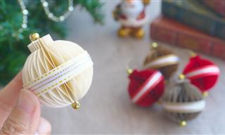 DIY: How to Make Christmas Ornaments from Paper