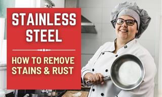 Stain Removal Tricks For Stainless Steel Pans & Appliances