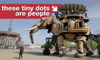 Would You Ride a HUGE Robot Elephant? 'Cause You Can
