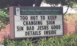 14 Hysterically Funny US Church Signs