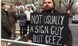 Protest Signs Can Be Funny Too - 19 Funny Signs!