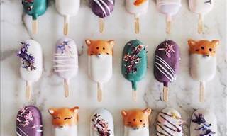 This Baker Makes Cake Popsicles from Cake Scraps
