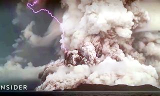 Tonga Volcano Eruption Captured on Camera