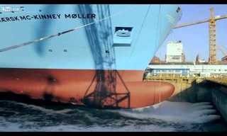 Watch the Building of Earth's Largest Ship!