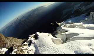 Amazing: Speed Flying Over Monte Blanc!