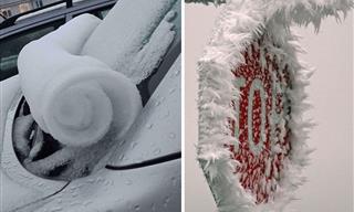 22 Stunning Accidental Snow Sculptures