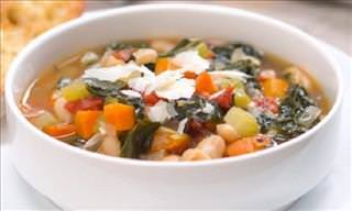 Healthy & Hearty Tuscan White Bean & Kale Soup