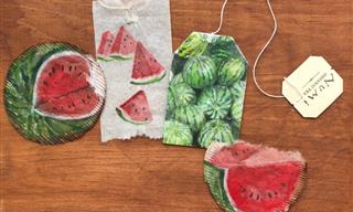 Watch Used Teabags Transform Into Beautiful Watercolor Art