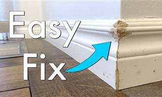 The Easiest Way to Repair a Chipped Baseboard